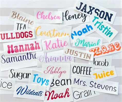 Name Decal, Name Sticker, Custom Stickers, Custom Name Sticker, Decals ...