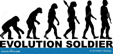 Soldier Evolution vector stock vector. Illustration of vector - 107103930
