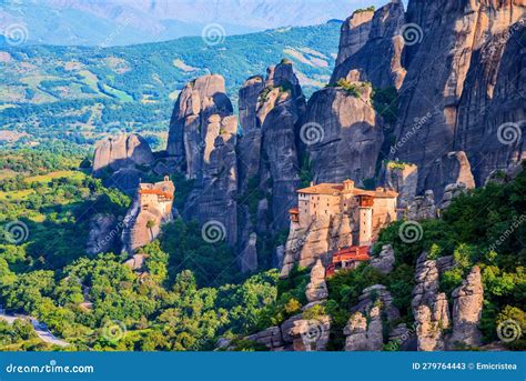 Meteora, Greece. Incredible Sandstone Rock Formations and Monasteries ...