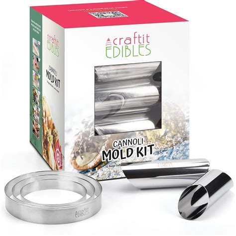 Cannoli Forms Canoli Tube Set - 15 Extra Large Cannoli Tubes Molds ...