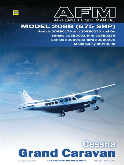 Airplane Flight Manual (1511 Pages) PDF | PDF | Horsepower | Takeoff