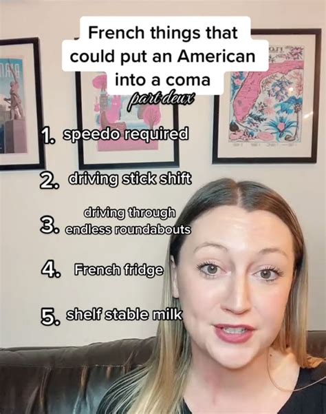 Woman Breaks Down 10 American And 10 French Things That Would Send Each ...