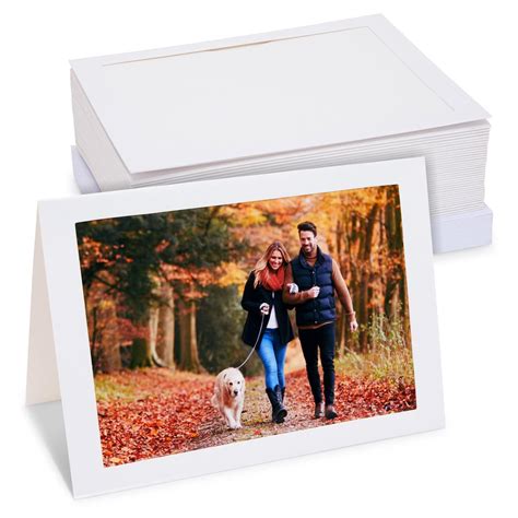 36 Pack Photo Frame Cards with Envelopes for 13 x 18 cm Photo, White ...