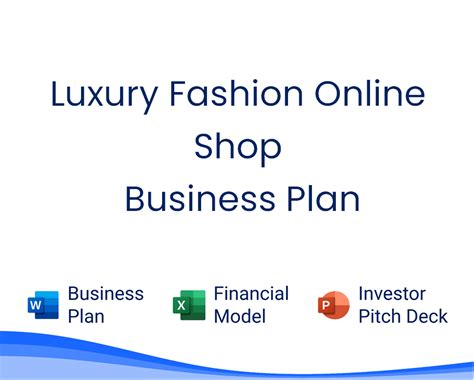 Luxury Fashion Online Shop Business Plan – Businessplan-templates.com