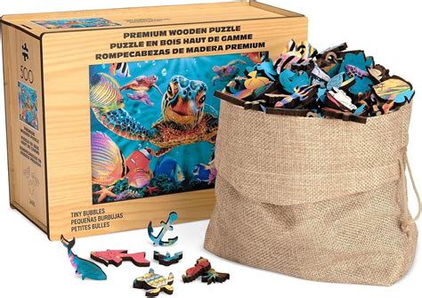 Wood Puzzle: Tiny Bubbles - Whimsy Pieces - 500 Piece Jigsaw Puzzle by ...