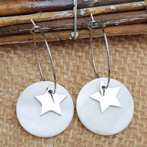 Boucles d’oreilles créoles OCEANE personnalisable – Eloka Bijoux