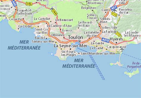 Carte MICHELIN La Seyne-sur-Mer - plan La Seyne-sur-Mer - ViaMichelin