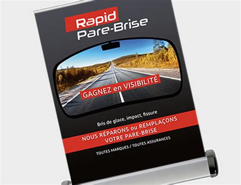 Signalétique. Slogan et visuel Roll-up