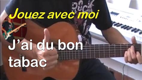 J'AI DU BON TABAC -COMPTINE - TUTO GUITARE FACILE+ PARTITION + TAB ...