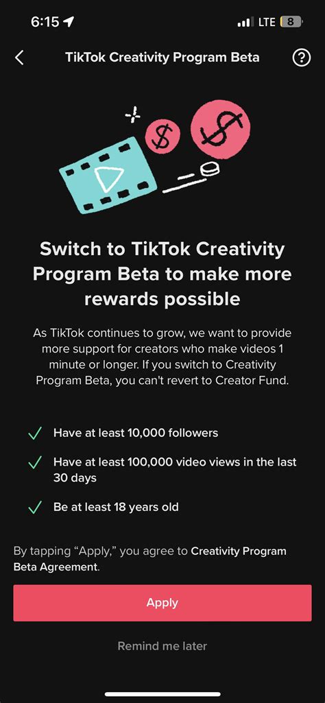 Creativity program beta : r/Tiktokhelp