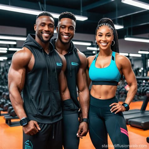Couple Workout at the Gym | Stable Diffusion Online