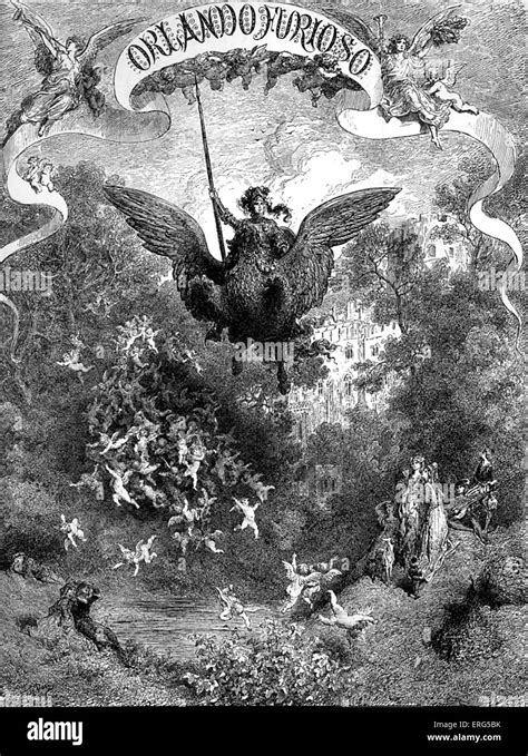 ' Orlando Furioso ' by Ludovico Ariosto, cover, illustrator Gustave ...