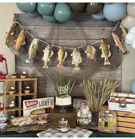 Boys fishing party ideas printable party decorations – Artofit