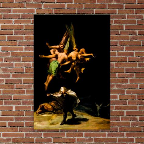 Mythological Art Print - Witches' Flight by Francisco De Goya - Witches ...