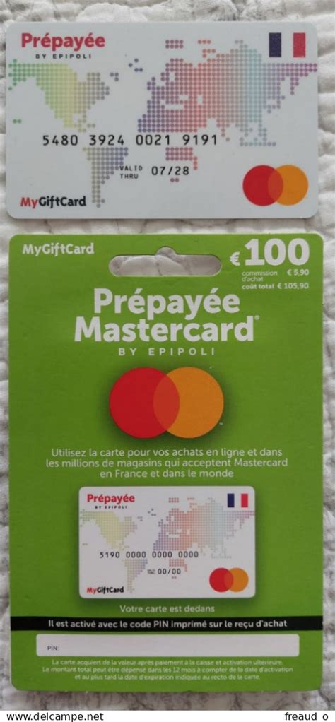 Cartes Cadeaux - PREPAYEE MASTERCARD 100€