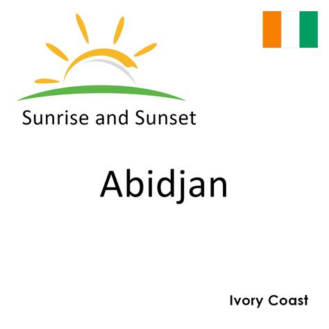 Sunrise and Sunset Times in Abidjan, Ivory Coast