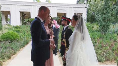 Prince William, Kate attend royal wedding in Jordan