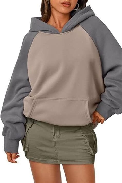 Trendy Queen Oversized Hoodies for Women Pullover Fleece Fall ...