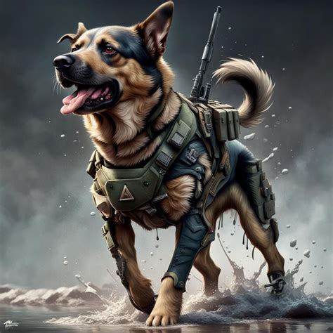 Soldier Dog - AI Generated Artwork - NightCafe Creator