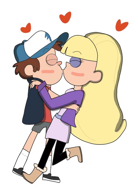 Dipper and Pacifica kissing by LovefromJackie on DeviantArt | Dipper ...