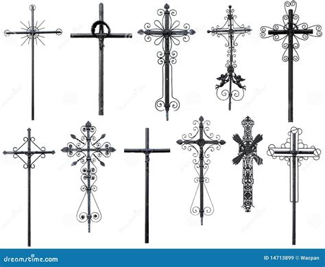 Croix chrétienne stylisée image stock. Image du métal - 14713899