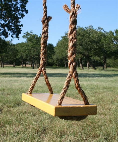 Yellow Double-Rope Tree Swing | zulily | Tree swing, Rope swing ...