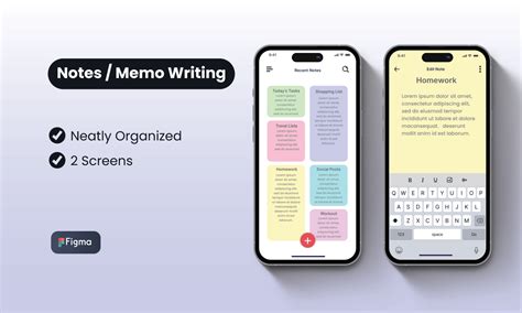 Note taking app UI | Figma
