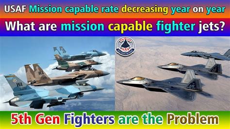 USAF mission capable rate decreasing year on year