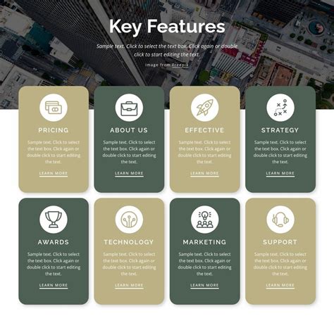 8 Key features - Website Design by Nicepage