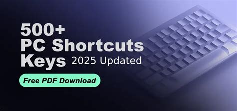 500+ Keyboard Shortcuts List (A to Z) with Free PDF Download: Ultimate ...