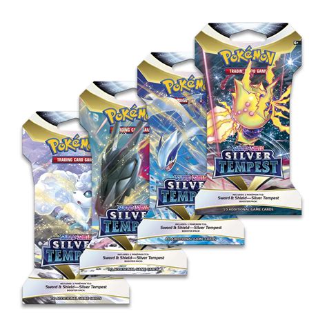 Pokémon TCG: Sword & Shield-Silver Tempest Sleeved Booster Pack (10 ...