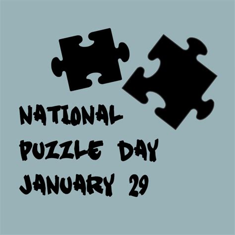 National Puzzle Day January 29