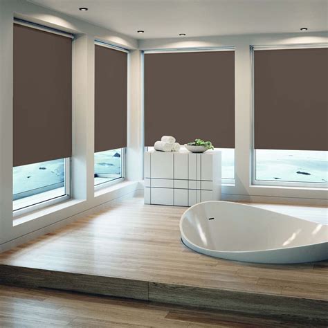 Persiana enrollable black out night fall 1.50 x 1.90 cocoa classic - Sears