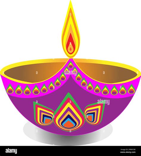 Diwali diya illustration Stock Photo - Alamy