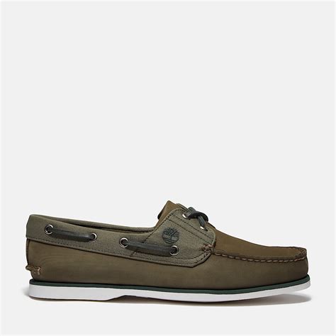 Classic Boat Shoe for Men in Dark Green