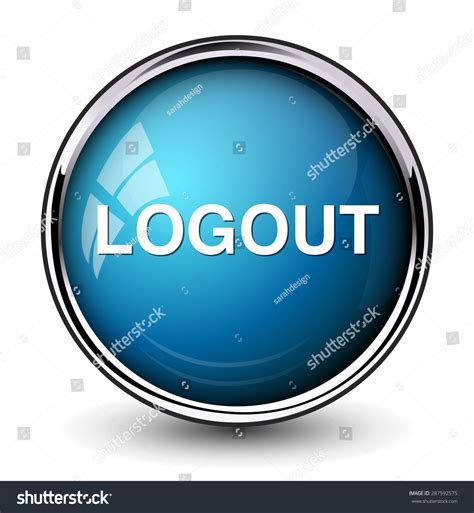 Logout Button Stock Vector (Royalty Free) 287592575 | Shutterstock