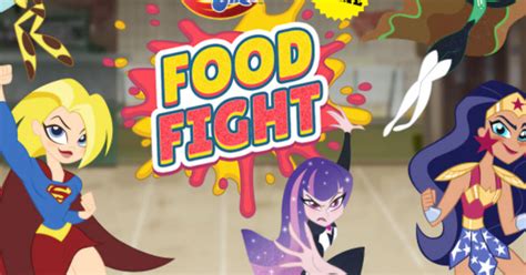 Super Hero Girls Food Fight - Play Online at GoGy Games