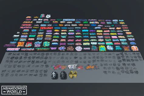 Graffiti Pack Decals 5 in 1 | 2D Textures & Materials | Unity Asset Store