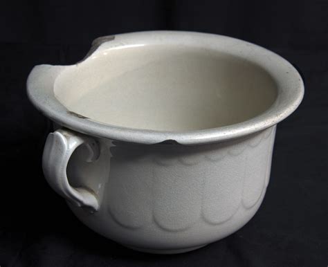 Chamber Pot | White earthenware glazed chamber pot, made in … | Flickr