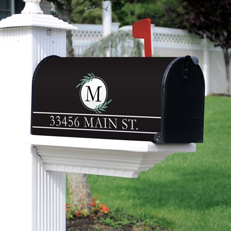 Personalized Mailbox Cover With Street Address & Initial