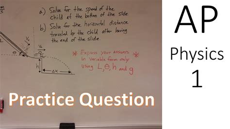 Sample AP Physics 1 Type Question (Dynamics + 2D Kinematics)