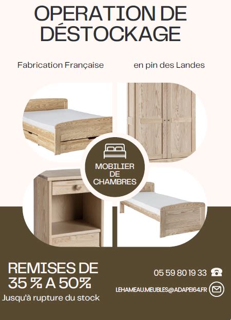 Opération de déstockage de mobilier de chambre – Adapei des Pyrénées ...
