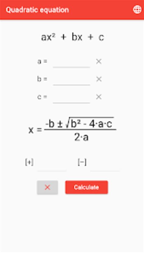 Quadratic equation solver pour Android - Télécharger