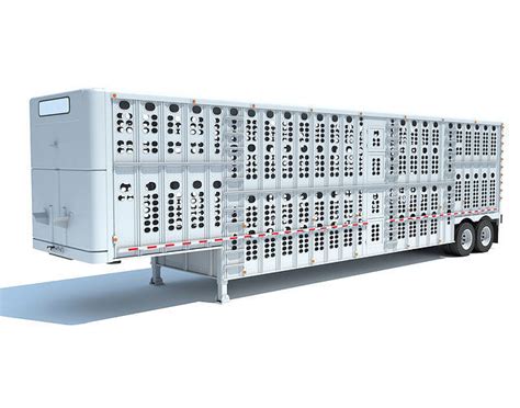 Animal Transporter Trailer 3D model | CGTrader