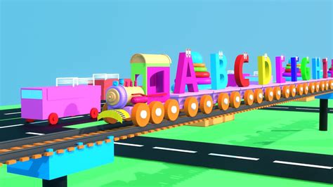 Learn Alphabet Train Song - 3D Animation Alphabet ABC Train song for ...