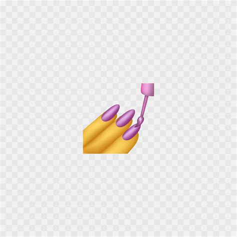 Manicure emoji. Beautiful pink nails. Isolated. Vector 20257886 Vector ...
