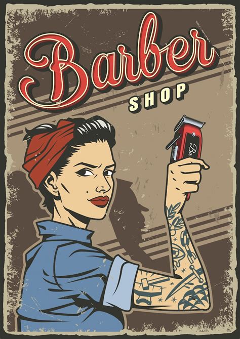 Affiche Barber Shop Vintage - Vecteurs : téléchargez gratuitement des ...