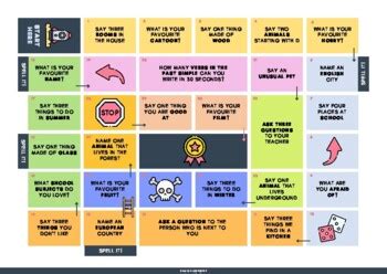 Speaking Board Games Teaching Resources | TPT