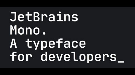JetBrains Mono Coding Font - 젯브레인 모노 코딩 폰트 - YouTube