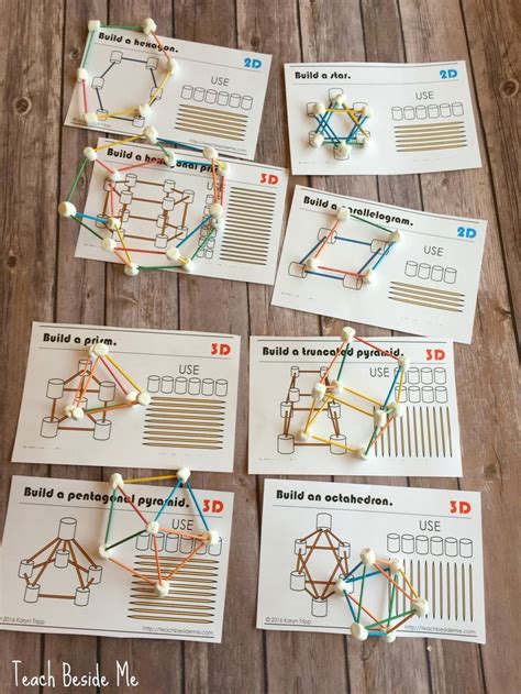 Marshmallow and Toothpick Geometry - Etsy | Math projects, Geometry ...